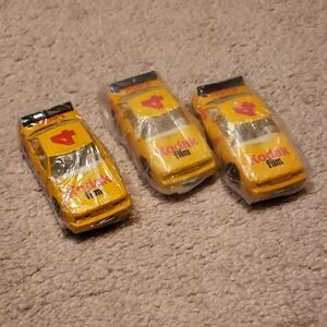 Vintage Kodak Yellow Die-Cast Car Trio